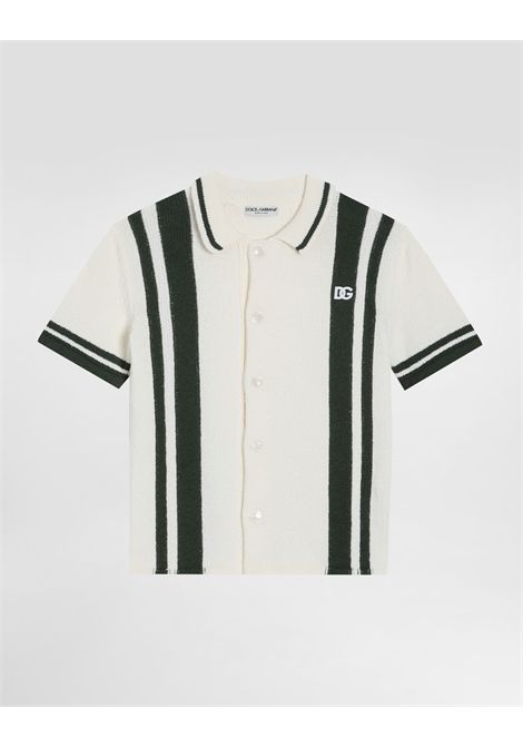 Camicia in maglia a righe DOLCE & GABBANA KIDS | L4KWG9 JGMFDA3873